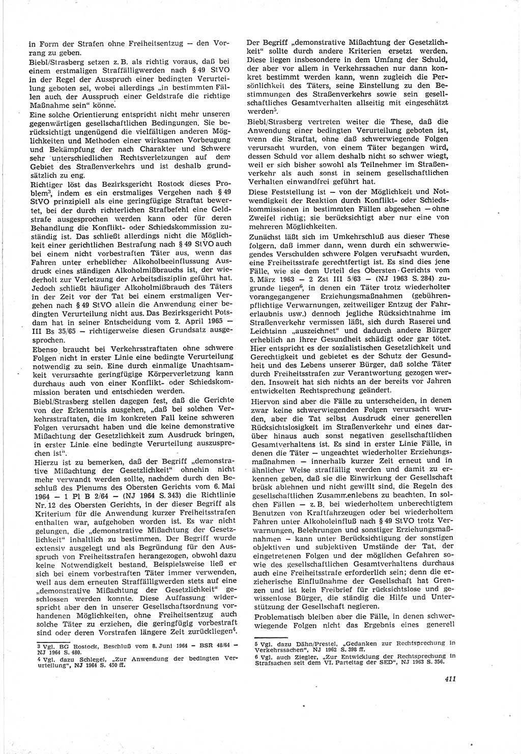 Neue Justiz (NJ), Zeitschrift für Recht und Rechtswissenschaft [Deutsche Demokratische Republik (DDR)], 19. Jahrgang 1965, Seite 411 (NJ DDR 1965, S. 411)