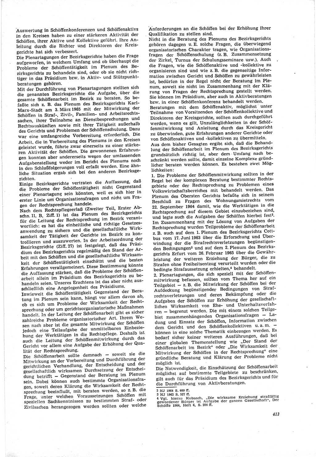 Neue Justiz (NJ), Zeitschrift für Recht und Rechtswissenschaft [Deutsche Demokratische Republik (DDR)], 19. Jahrgang 1965, Seite 413 (NJ DDR 1965, S. 413)