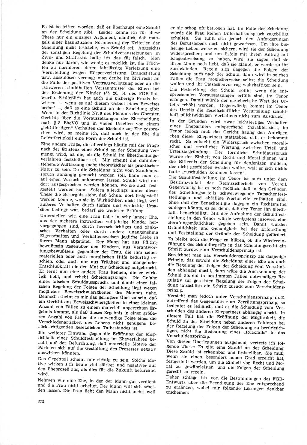 Neue Justiz (NJ), Zeitschrift für Recht und Rechtswissenschaft [Deutsche Demokratische Republik (DDR)], 19. Jahrgang 1965, Seite 418 (NJ DDR 1965, S. 418)