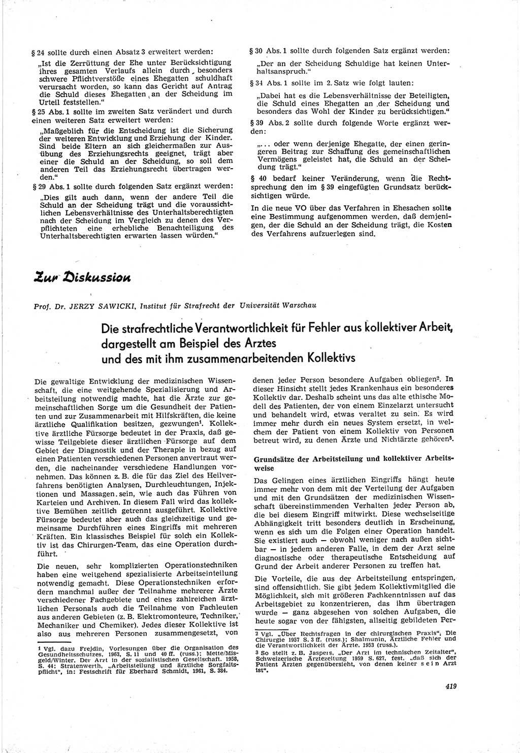 Neue Justiz (NJ), Zeitschrift für Recht und Rechtswissenschaft [Deutsche Demokratische Republik (DDR)], 19. Jahrgang 1965, Seite 419 (NJ DDR 1965, S. 419)