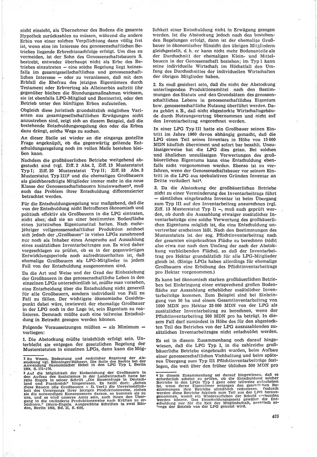Neue Justiz (NJ), Zeitschrift für Recht und Rechtswissenschaft [Deutsche Demokratische Republik (DDR)], 19. Jahrgang 1965, Seite 425 (NJ DDR 1965, S. 425)