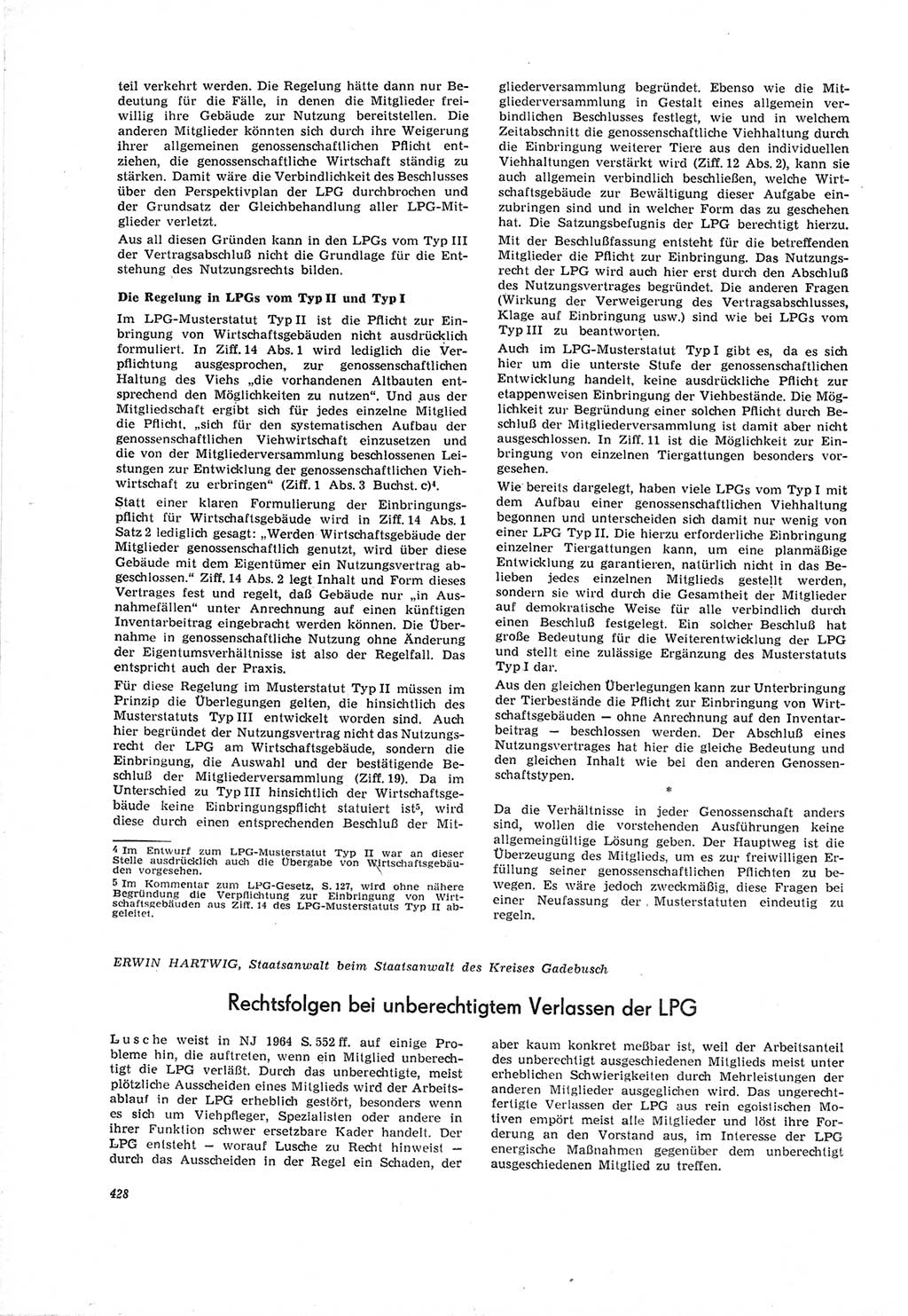 Neue Justiz (NJ), Zeitschrift für Recht und Rechtswissenschaft [Deutsche Demokratische Republik (DDR)], 19. Jahrgang 1965, Seite 428 (NJ DDR 1965, S. 428)