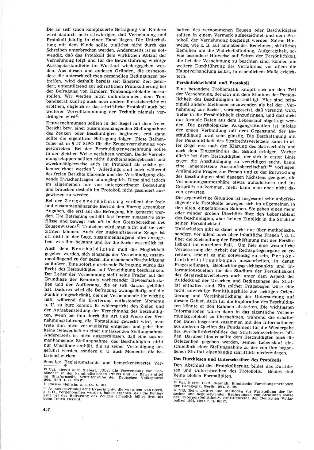 Neue Justiz (NJ), Zeitschrift für Recht und Rechtswissenschaft [Deutsche Demokratische Republik (DDR)], 19. Jahrgang 1965, Seite 452 (NJ DDR 1965, S. 452)