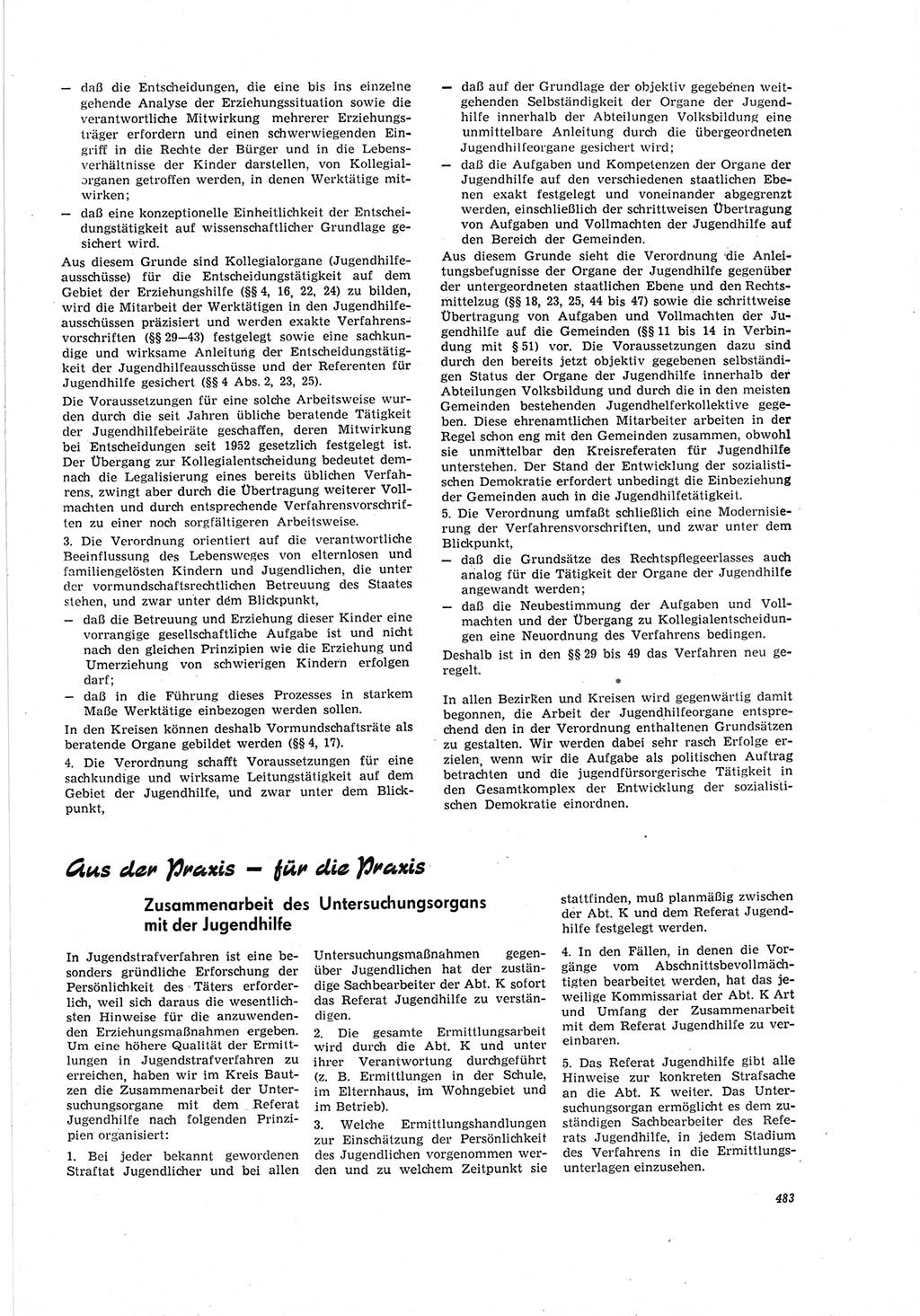 Neue Justiz (NJ), Zeitschrift für Recht und Rechtswissenschaft [Deutsche Demokratische Republik (DDR)], 19. Jahrgang 1965, Seite 483 (NJ DDR 1965, S. 483)