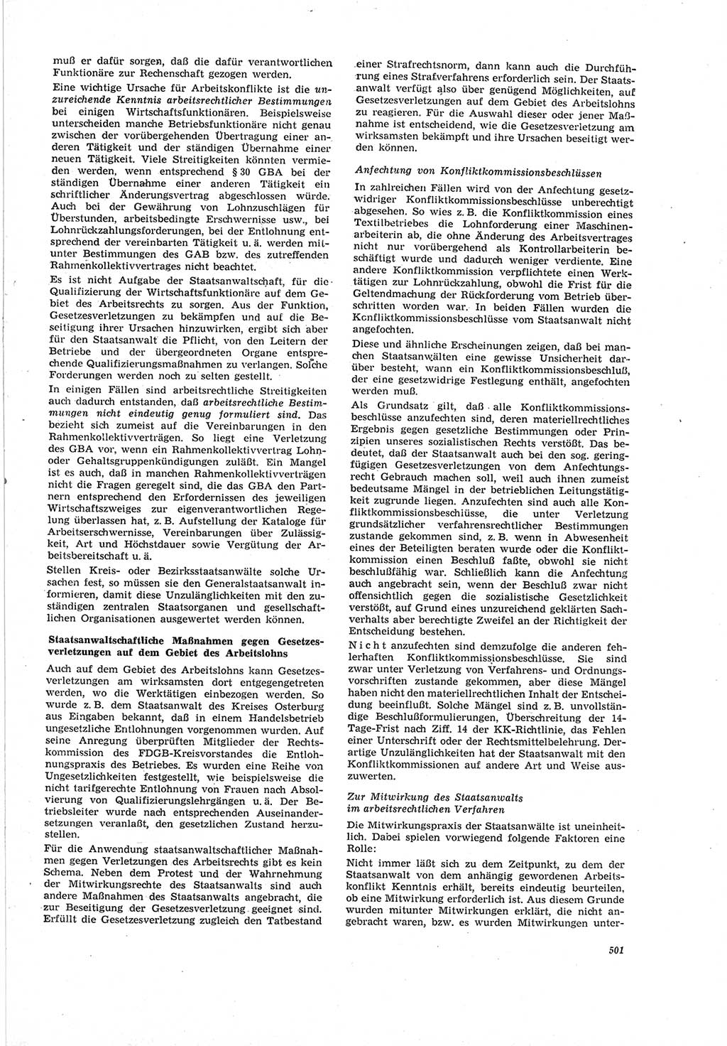 Neue Justiz (NJ), Zeitschrift für Recht und Rechtswissenschaft [Deutsche Demokratische Republik (DDR)], 19. Jahrgang 1965, Seite 501 (NJ DDR 1965, S. 501)