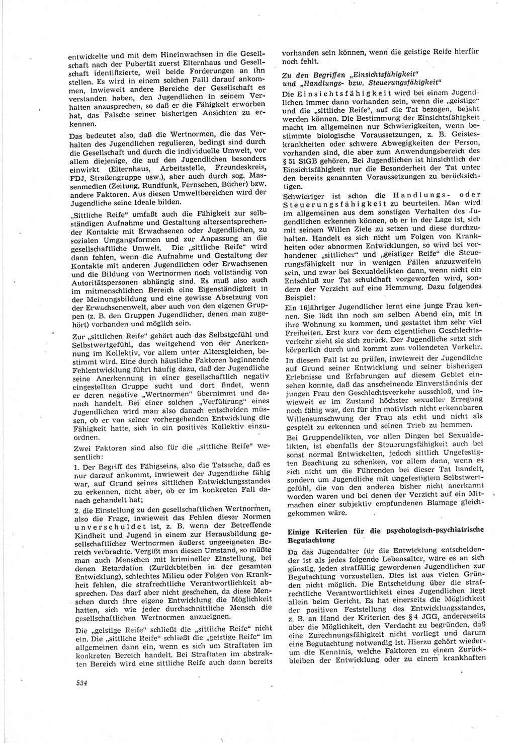 Neue Justiz (NJ), Zeitschrift für Recht und Rechtswissenschaft [Deutsche Demokratische Republik (DDR)], 19. Jahrgang 1965, Seite 534 (NJ DDR 1965, S. 534)