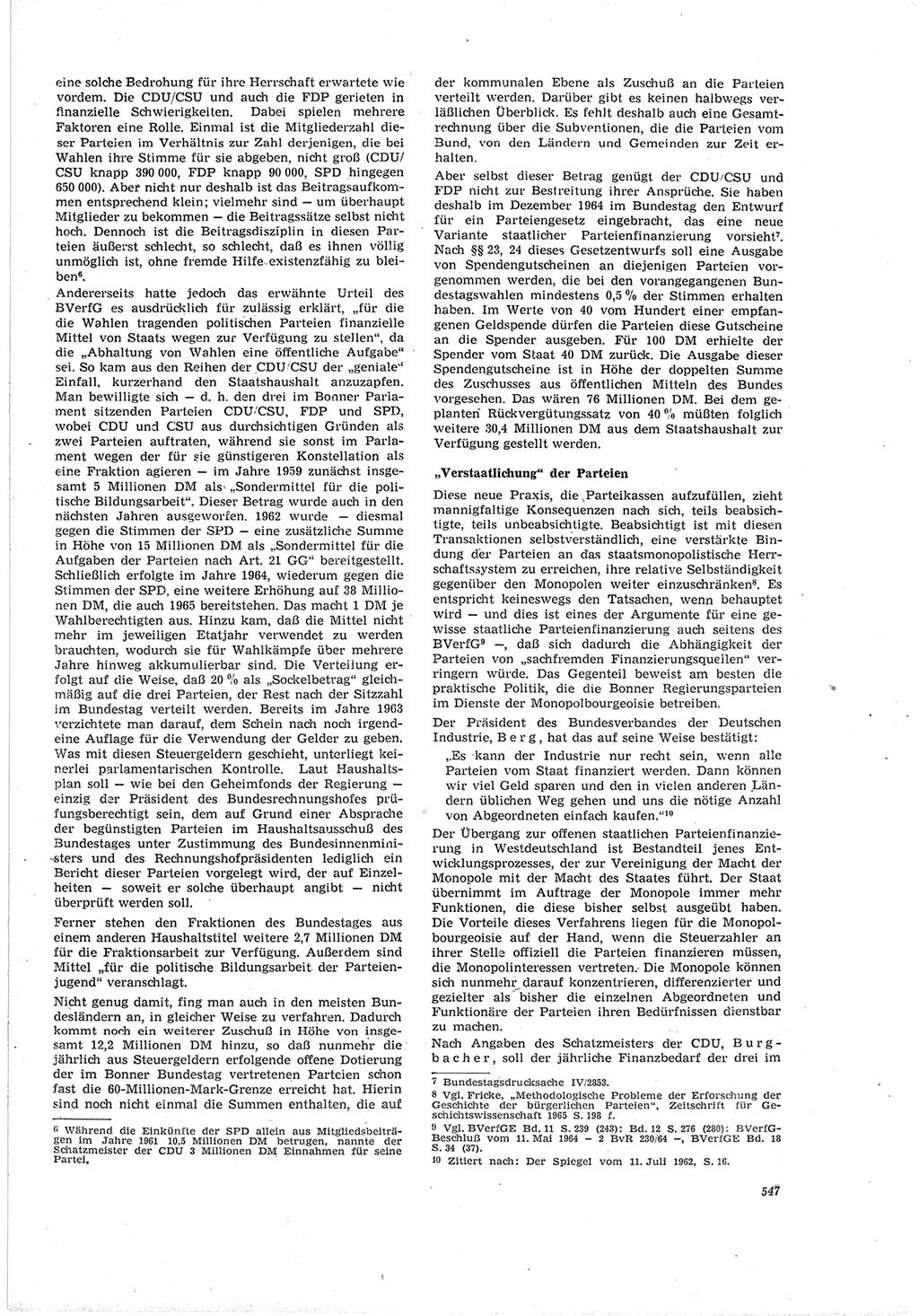 Neue Justiz (NJ), Zeitschrift für Recht und Rechtswissenschaft [Deutsche Demokratische Republik (DDR)], 19. Jahrgang 1965, Seite 547 (NJ DDR 1965, S. 547)