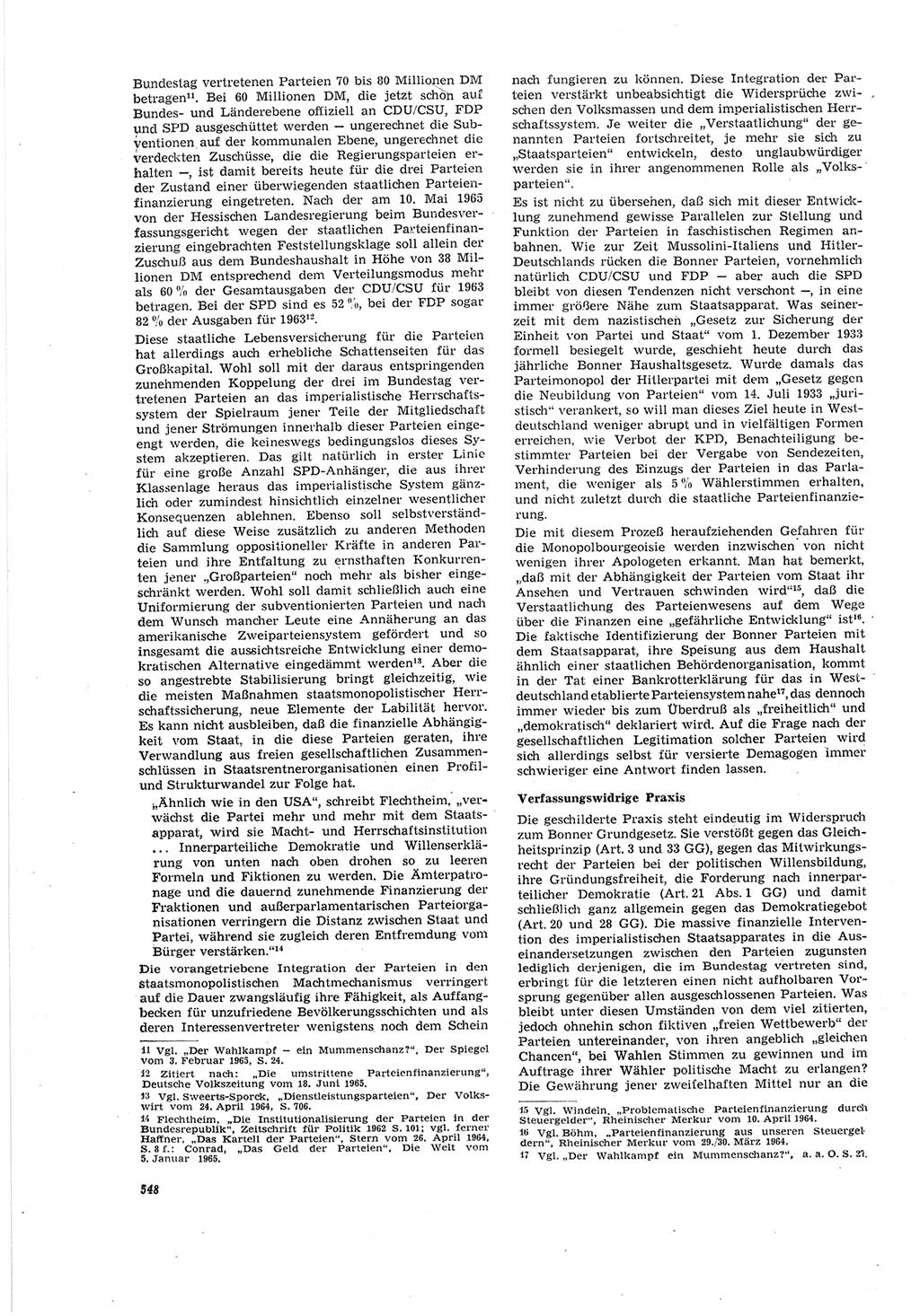 Neue Justiz (NJ), Zeitschrift für Recht und Rechtswissenschaft [Deutsche Demokratische Republik (DDR)], 19. Jahrgang 1965, Seite 548 (NJ DDR 1965, S. 548)