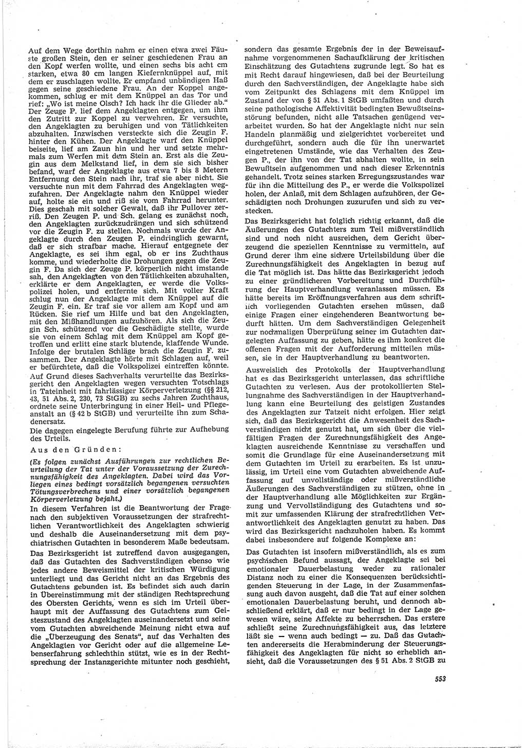 Neue Justiz (NJ), Zeitschrift für Recht und Rechtswissenschaft [Deutsche Demokratische Republik (DDR)], 19. Jahrgang 1965, Seite 553 (NJ DDR 1965, S. 553)