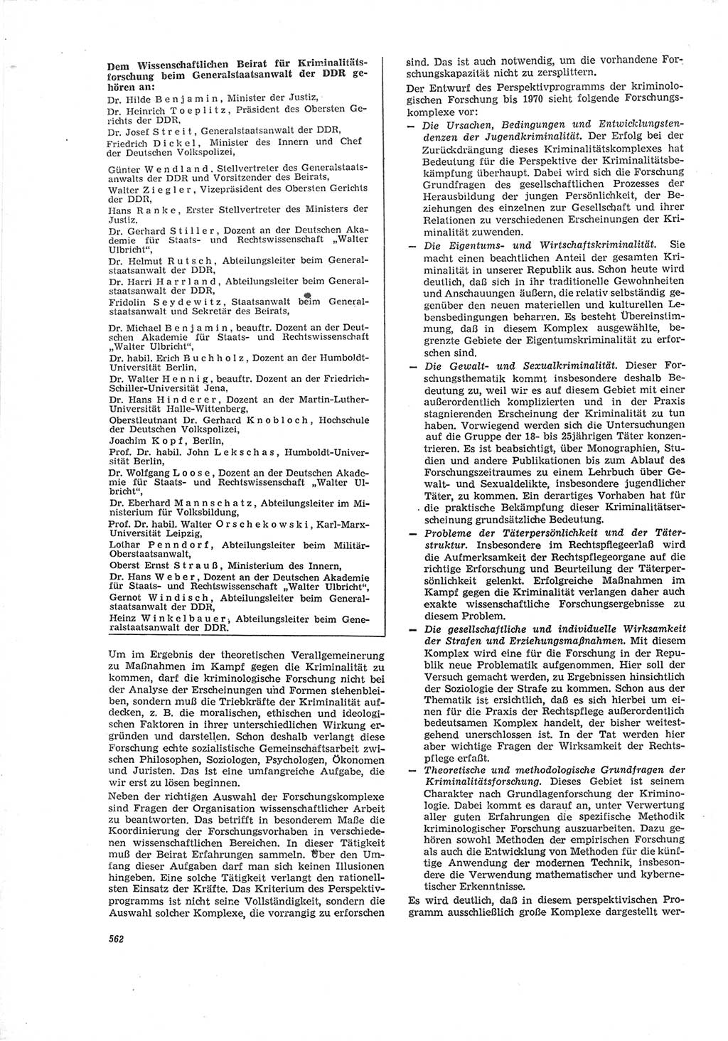 Neue Justiz (NJ), Zeitschrift für Recht und Rechtswissenschaft [Deutsche Demokratische Republik (DDR)], 19. Jahrgang 1965, Seite 562 (NJ DDR 1965, S. 562)