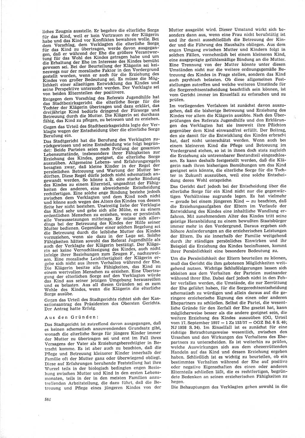 Neue Justiz (NJ), Zeitschrift für Recht und Rechtswissenschaft [Deutsche Demokratische Republik (DDR)], 19. Jahrgang 1965, Seite 586 (NJ DDR 1965, S. 586)