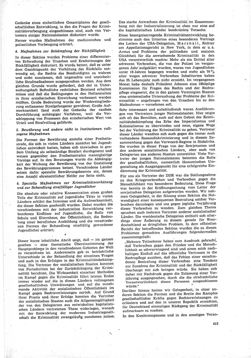 Neue Justiz (NJ), Zeitschrift für Recht und Rechtswissenschaft [Deutsche Demokratische Republik (DDR)], 19. Jahrgang 1965, Seite 615 (NJ DDR 1965, S. 615)