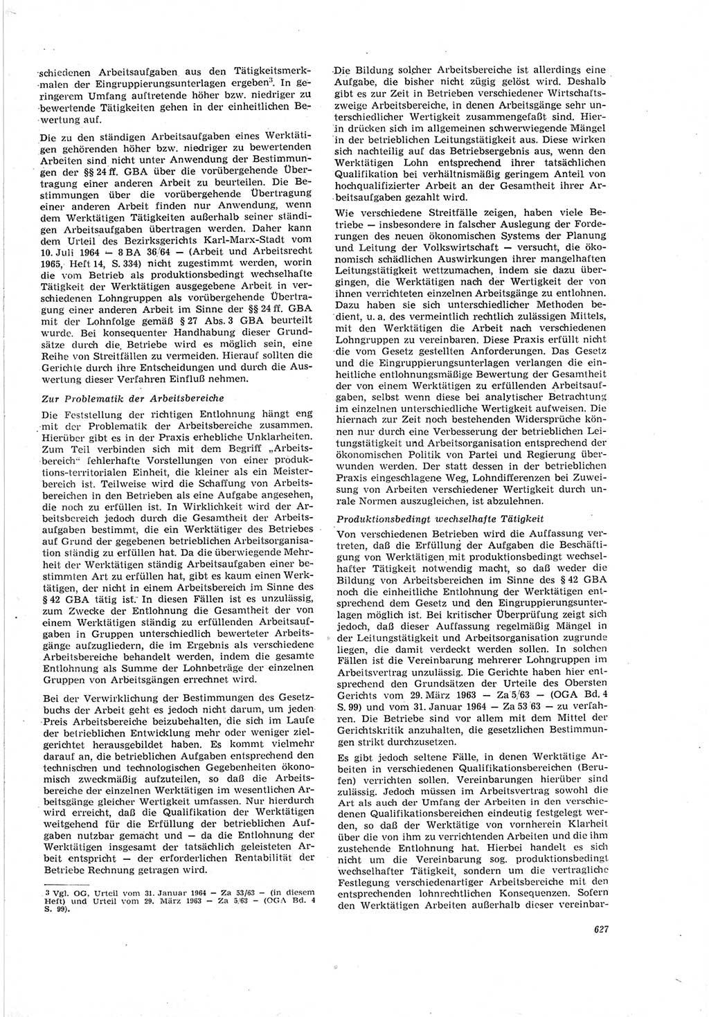 Neue Justiz (NJ), Zeitschrift für Recht und Rechtswissenschaft [Deutsche Demokratische Republik (DDR)], 19. Jahrgang 1965, Seite 627 (NJ DDR 1965, S. 627)