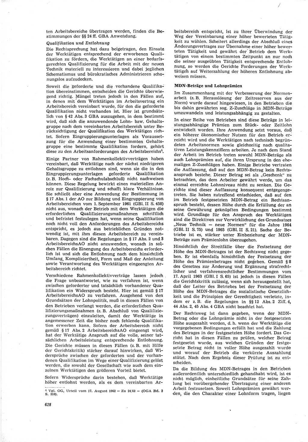 Neue Justiz (NJ), Zeitschrift für Recht und Rechtswissenschaft [Deutsche Demokratische Republik (DDR)], 19. Jahrgang 1965, Seite 628 (NJ DDR 1965, S. 628)