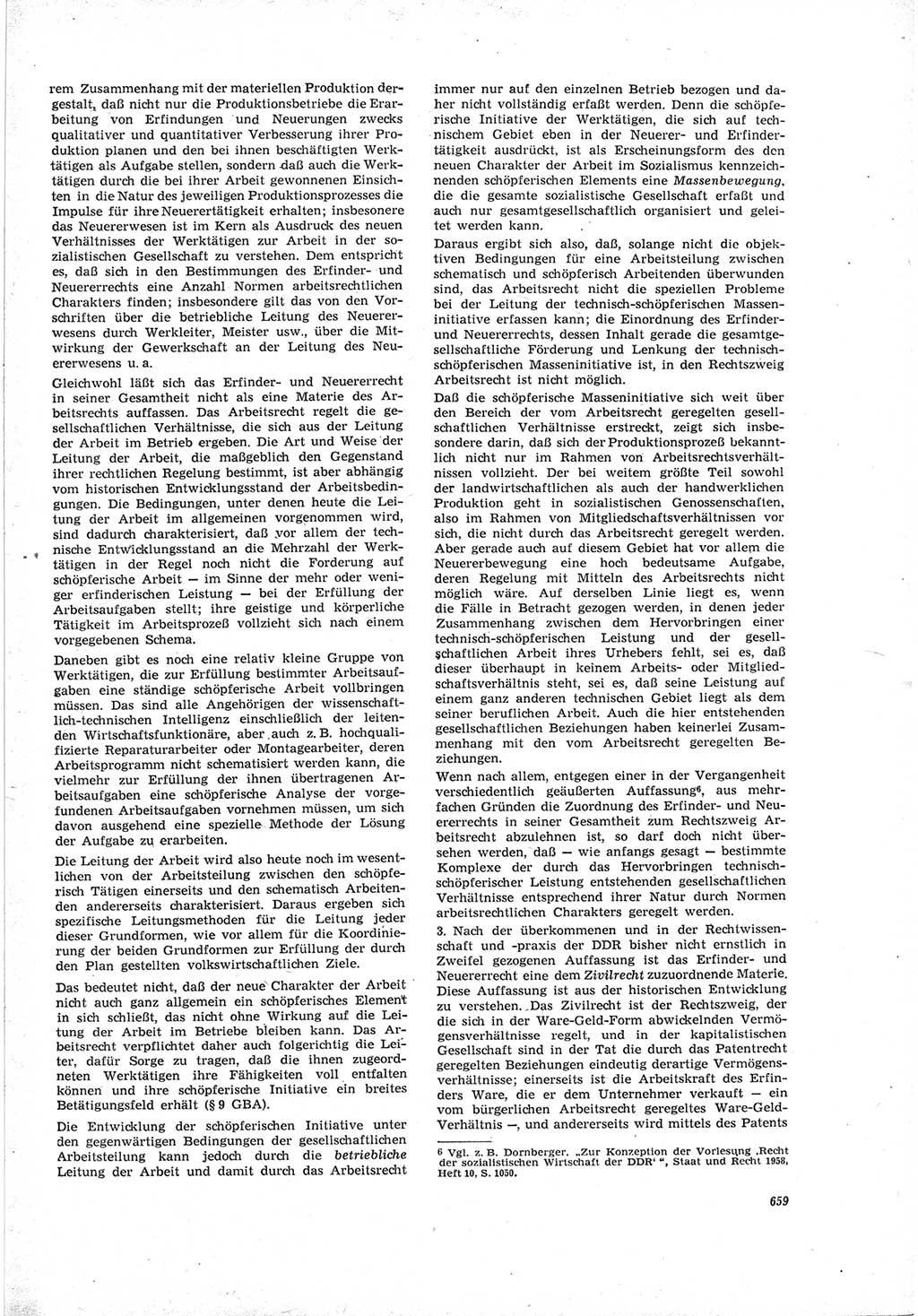 Neue Justiz (NJ), Zeitschrift für Recht und Rechtswissenschaft [Deutsche Demokratische Republik (DDR)], 19. Jahrgang 1965, Seite 659 (NJ DDR 1965, S. 659)