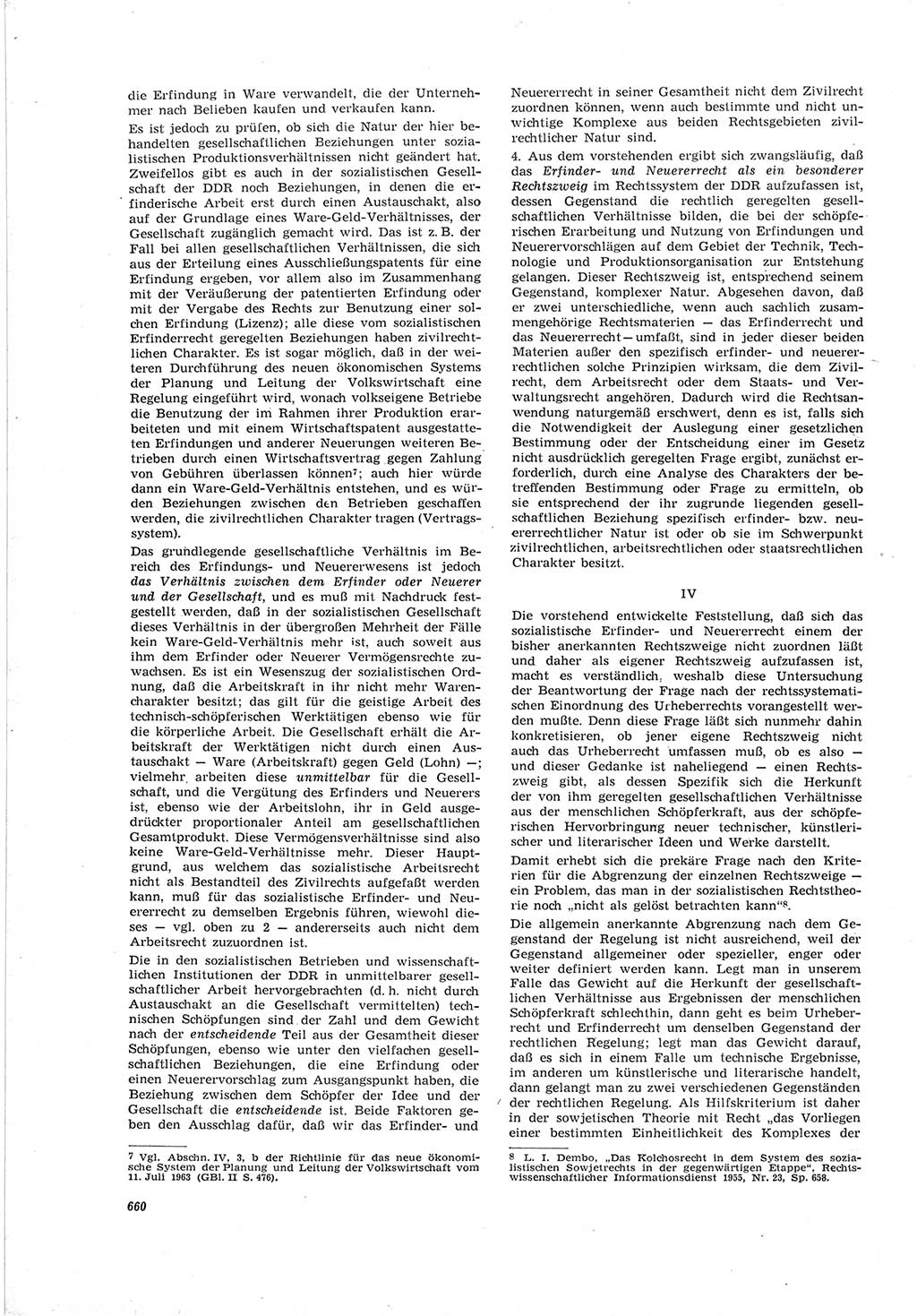 Neue Justiz (NJ), Zeitschrift für Recht und Rechtswissenschaft [Deutsche Demokratische Republik (DDR)], 19. Jahrgang 1965, Seite 660 (NJ DDR 1965, S. 660)