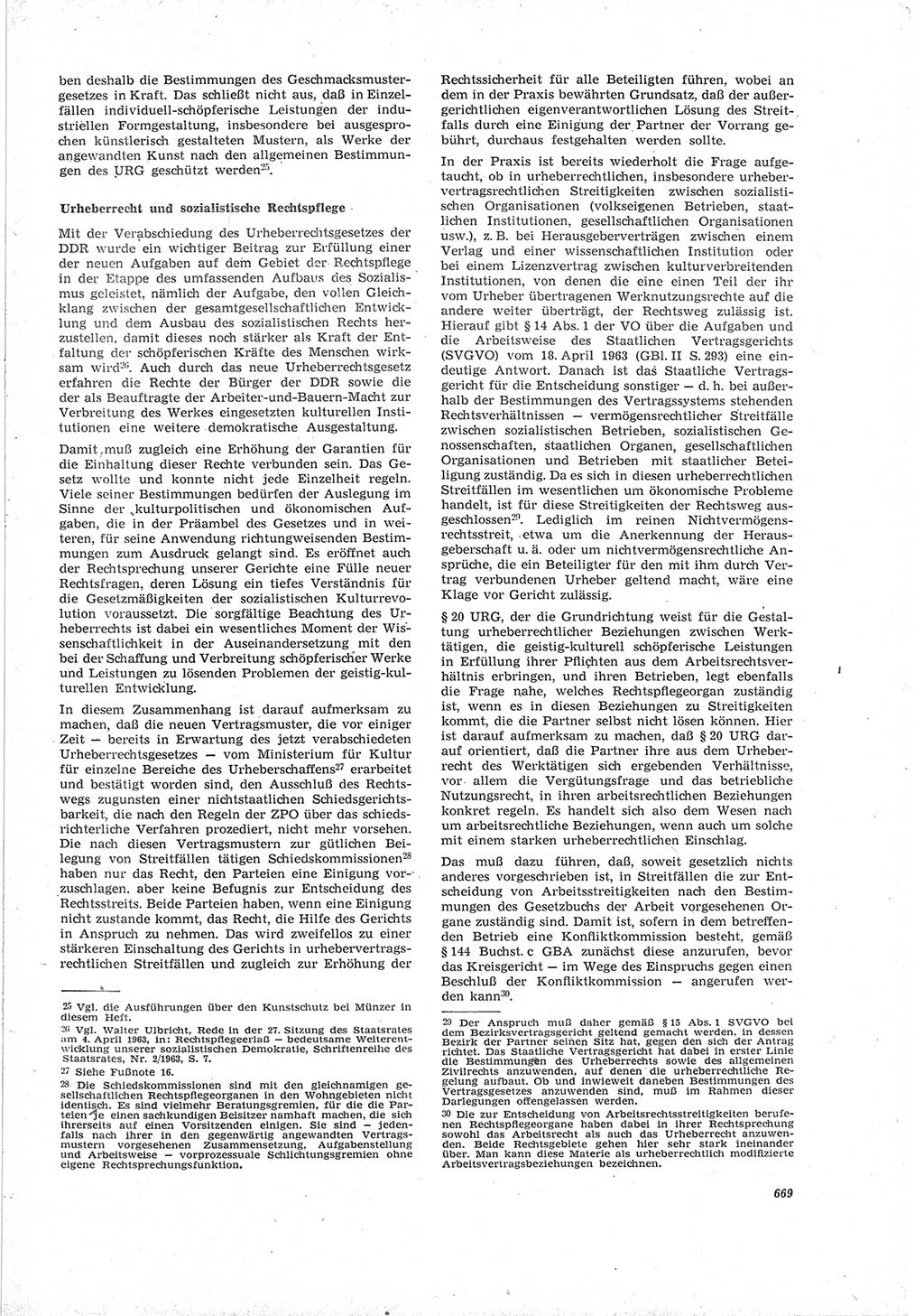 Neue Justiz (NJ), Zeitschrift für Recht und Rechtswissenschaft [Deutsche Demokratische Republik (DDR)], 19. Jahrgang 1965, Seite 669 (NJ DDR 1965, S. 669)