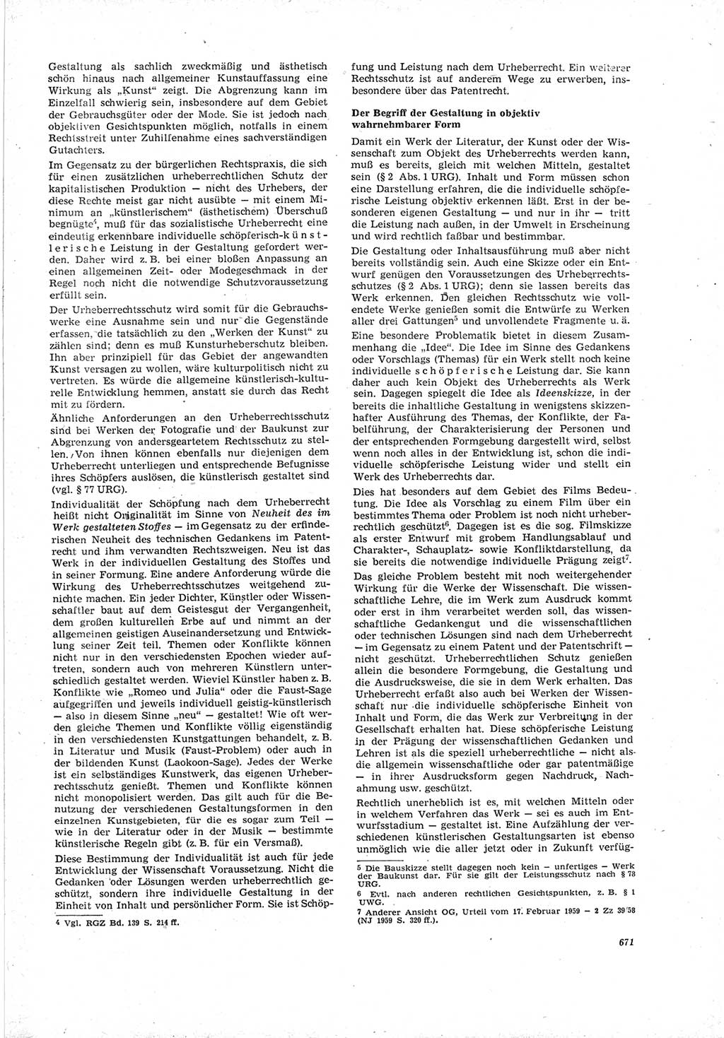 Neue Justiz (NJ), Zeitschrift für Recht und Rechtswissenschaft [Deutsche Demokratische Republik (DDR)], 19. Jahrgang 1965, Seite 671 (NJ DDR 1965, S. 671)
