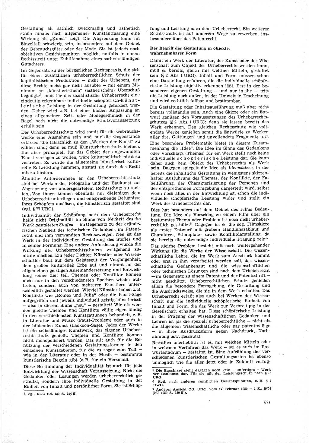 Neue Justiz (NJ), Zeitschrift für Recht und Rechtswissenschaft [Deutsche Demokratische Republik (DDR)], 19. Jahrgang 1965, Seite 671 (NJ DDR 1965, S. 671)