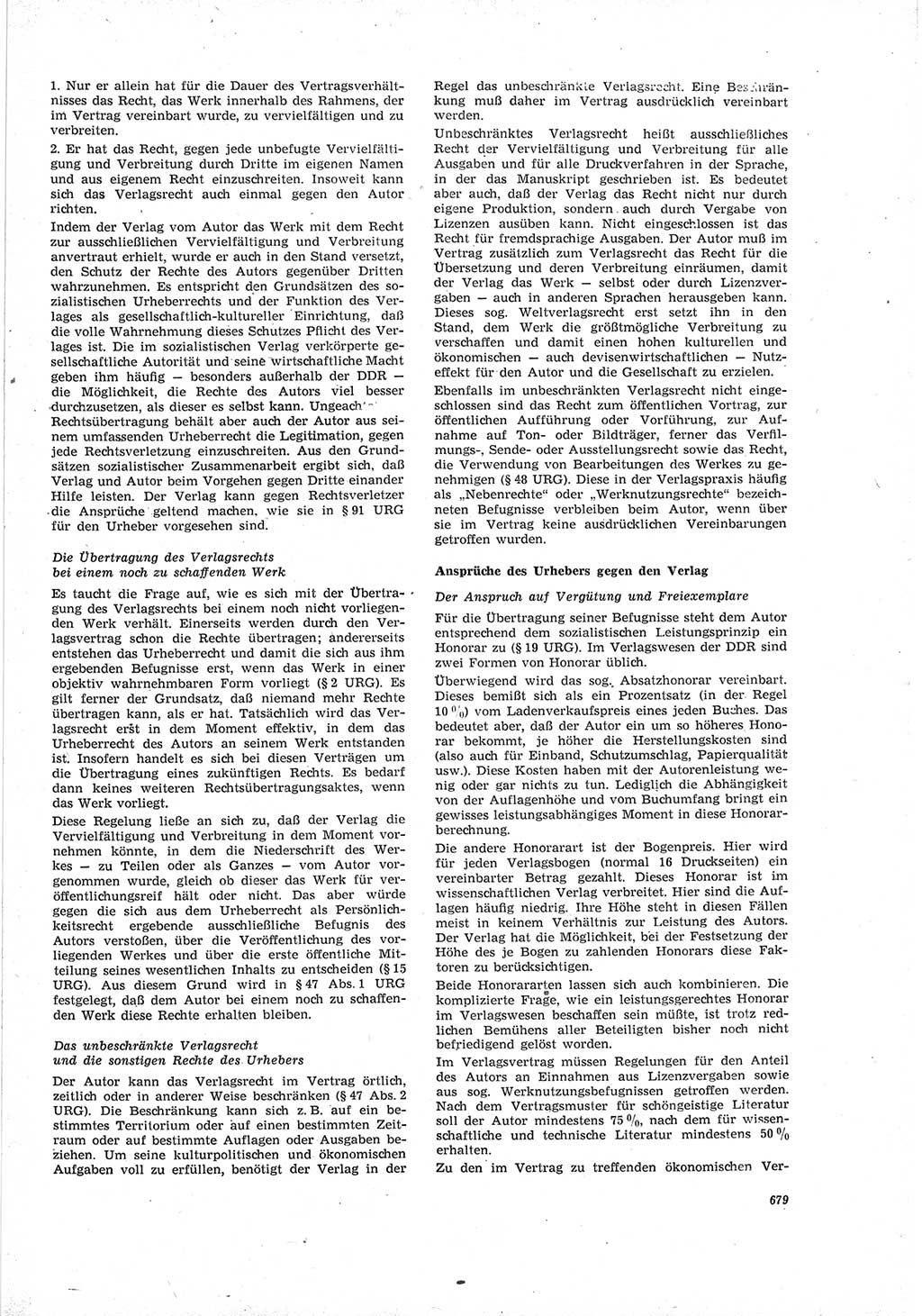 Neue Justiz (NJ), Zeitschrift für Recht und Rechtswissenschaft [Deutsche Demokratische Republik (DDR)], 19. Jahrgang 1965, Seite 679 (NJ DDR 1965, S. 679)