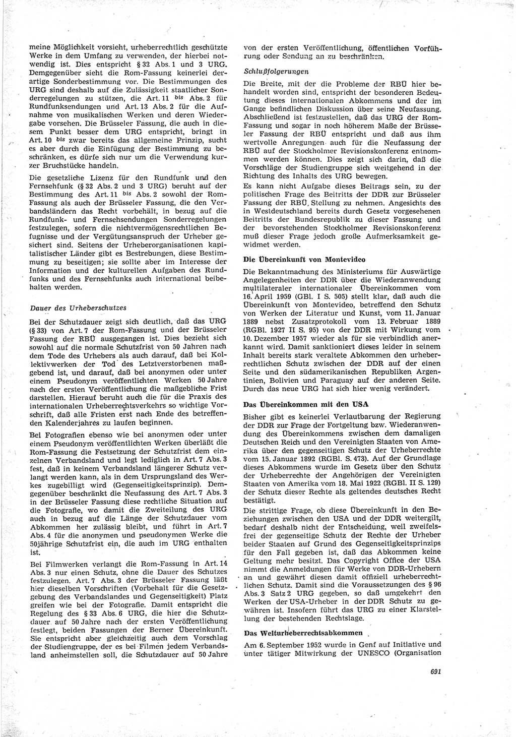 Neue Justiz (NJ), Zeitschrift für Recht und Rechtswissenschaft [Deutsche Demokratische Republik (DDR)], 19. Jahrgang 1965, Seite 691 (NJ DDR 1965, S. 691)
