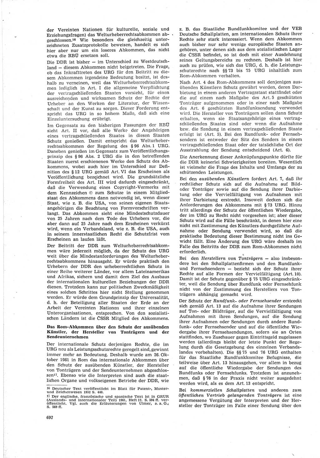 Neue Justiz (NJ), Zeitschrift für Recht und Rechtswissenschaft [Deutsche Demokratische Republik (DDR)], 19. Jahrgang 1965, Seite 692 (NJ DDR 1965, S. 692)