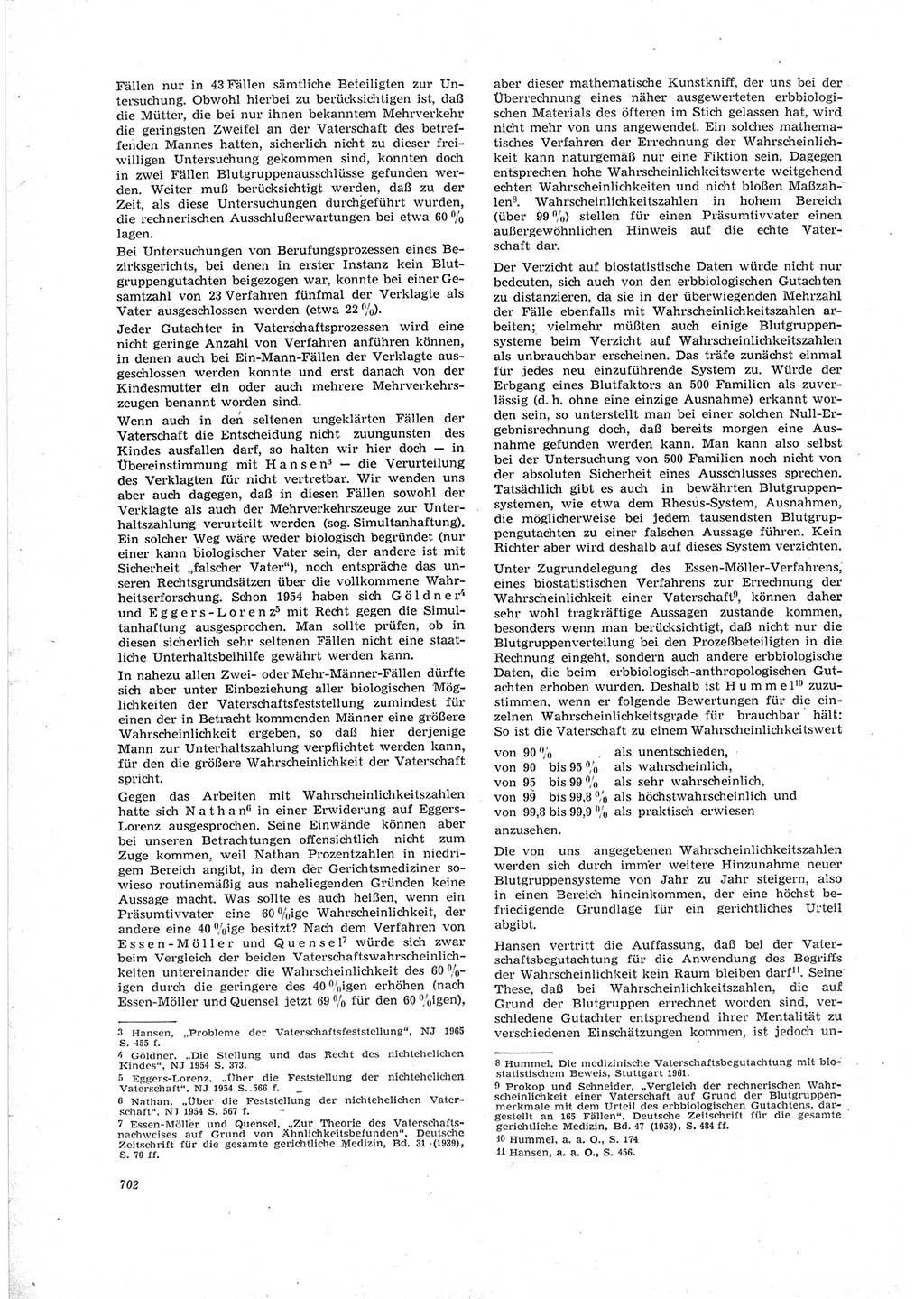 Neue Justiz (NJ), Zeitschrift für Recht und Rechtswissenschaft [Deutsche Demokratische Republik (DDR)], 19. Jahrgang 1965, Seite 702 (NJ DDR 1965, S. 702)