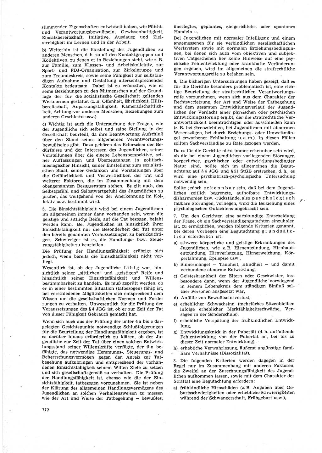 Neue Justiz (NJ), Zeitschrift für Recht und Rechtswissenschaft [Deutsche Demokratische Republik (DDR)], 19. Jahrgang 1965, Seite 712 (NJ DDR 1965, S. 712)
