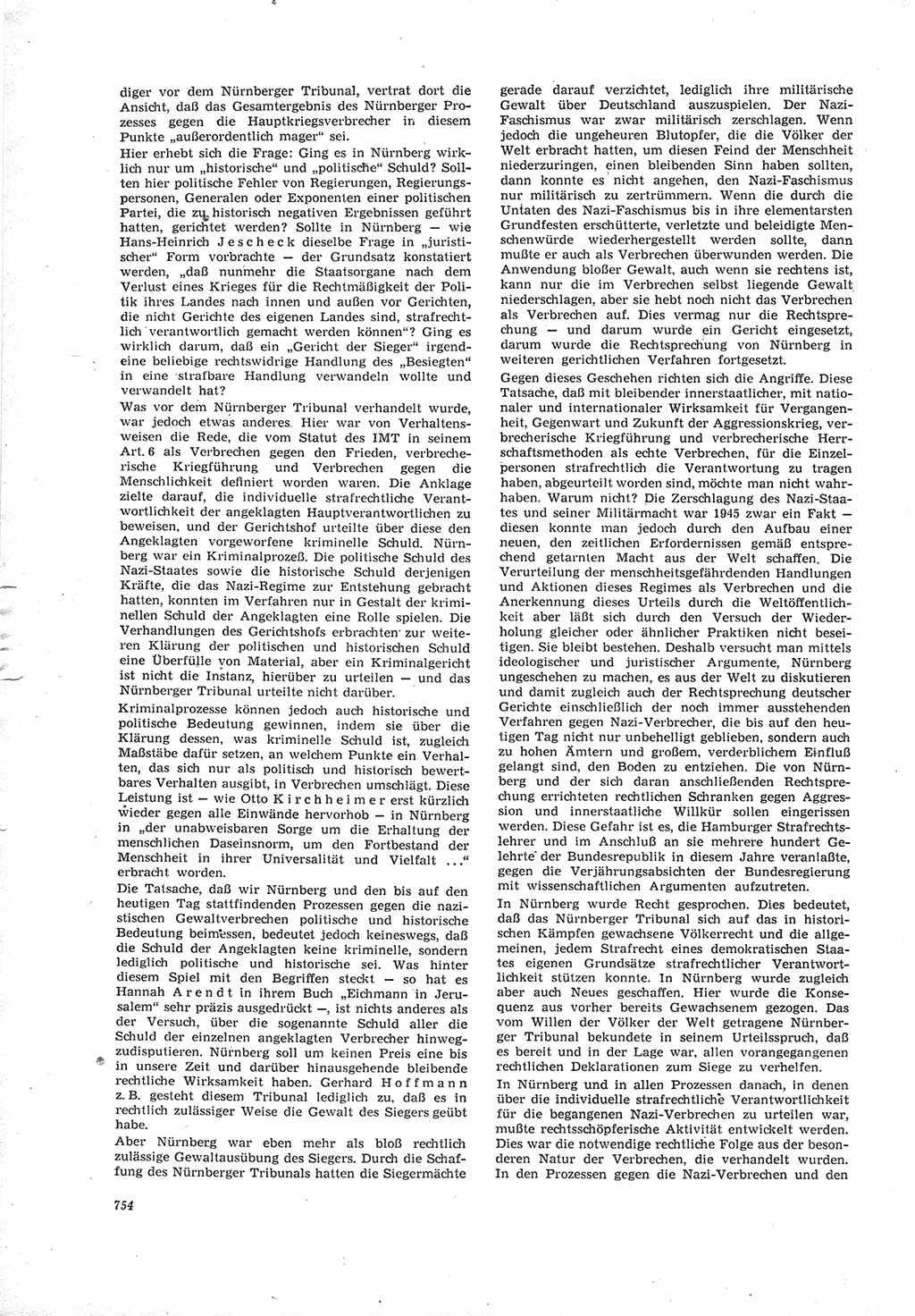 Neue Justiz (NJ), Zeitschrift für Recht und Rechtswissenschaft [Deutsche Demokratische Republik (DDR)], 19. Jahrgang 1965, Seite 754 (NJ DDR 1965, S. 754)