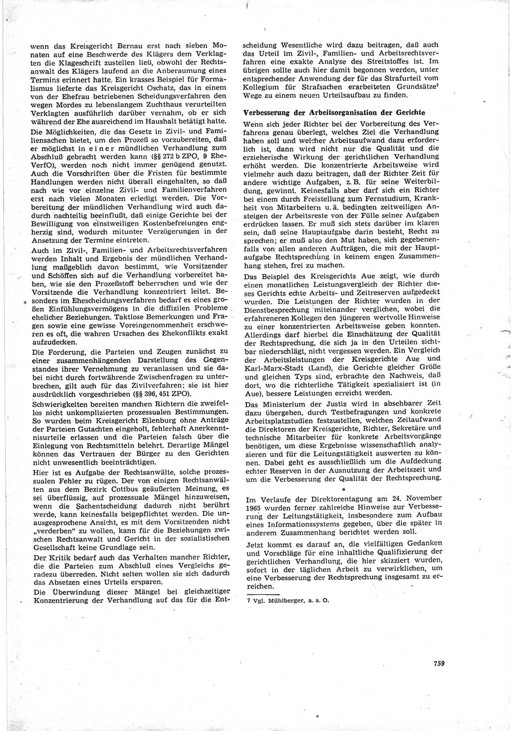 Neue Justiz (NJ), Zeitschrift für Recht und Rechtswissenschaft [Deutsche Demokratische Republik (DDR)], 19. Jahrgang 1965, Seite 759 (NJ DDR 1965, S. 759)
