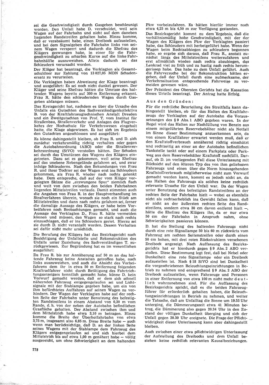 Neue Justiz (NJ), Zeitschrift für Recht und Rechtswissenschaft [Deutsche Demokratische Republik (DDR)], 19. Jahrgang 1965, Seite 778 (NJ DDR 1965, S. 778)