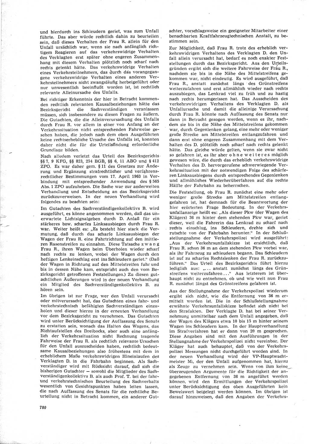 Neue Justiz (NJ), Zeitschrift für Recht und Rechtswissenschaft [Deutsche Demokratische Republik (DDR)], 19. Jahrgang 1965, Seite 780 (NJ DDR 1965, S. 780)