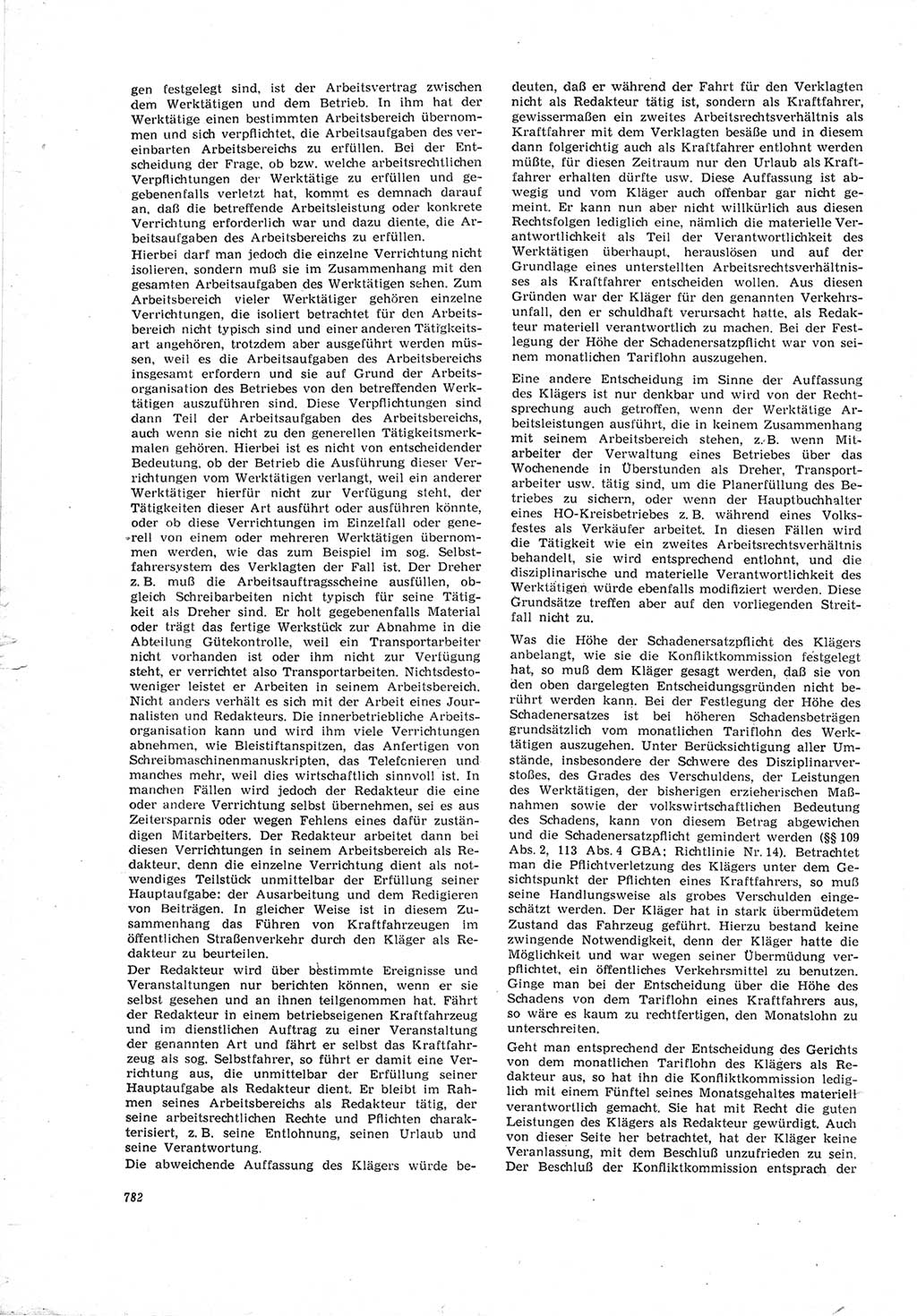 Neue Justiz (NJ), Zeitschrift für Recht und Rechtswissenschaft [Deutsche Demokratische Republik (DDR)], 19. Jahrgang 1965, Seite 782 (NJ DDR 1965, S. 782)