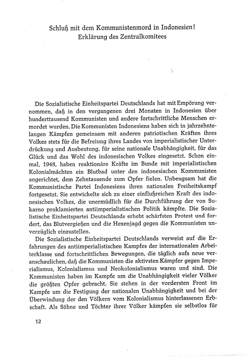 Dokumente der Sozialistischen Einheitspartei Deutschlands (SED) [Deutsche Demokratische Republik (DDR)] 1966-1967, Seite 12 (Dok. SED DDR 1966-1967, S. 12)