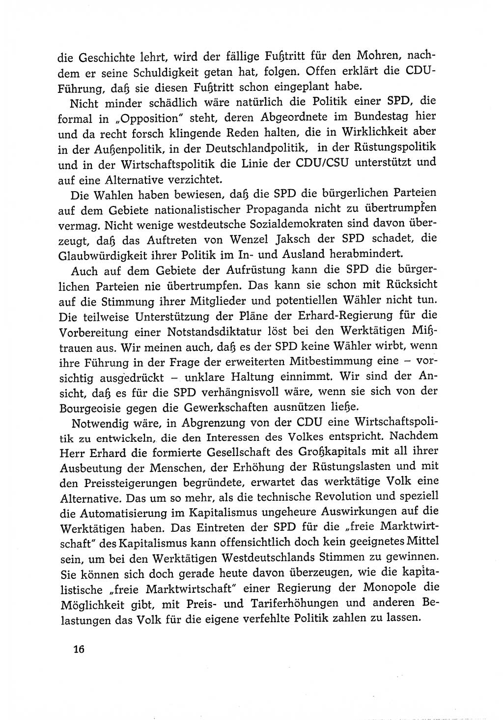 Dokumente der Sozialistischen Einheitspartei Deutschlands (SED) [Deutsche Demokratische Republik (DDR)] 1966-1967, Seite 16 (Dok. SED DDR 1966-1967, S. 16)