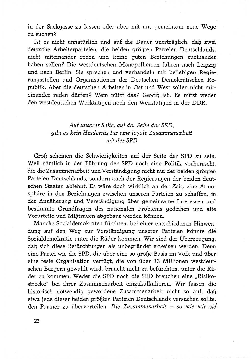 Dokumente der Sozialistischen Einheitspartei Deutschlands (SED) [Deutsche Demokratische Republik (DDR)] 1966-1967, Seite 22 (Dok. SED DDR 1966-1967, S. 22)