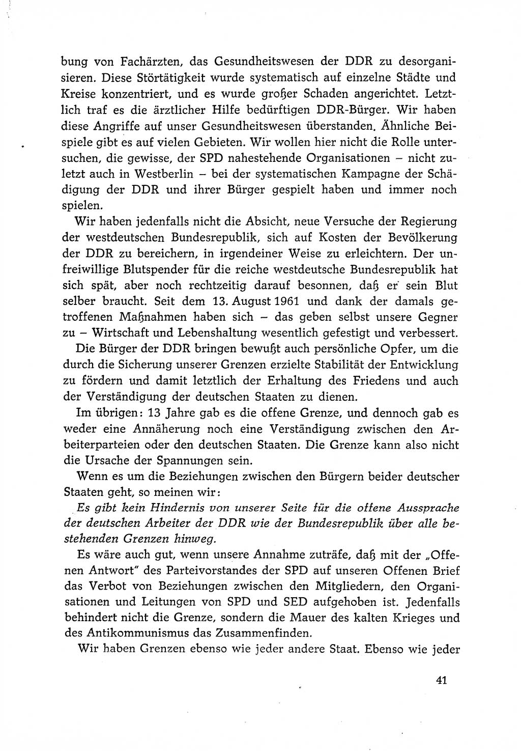 Dokumente der Sozialistischen Einheitspartei Deutschlands (SED) [Deutsche Demokratische Republik (DDR)] 1966-1967, Seite 41 (Dok. SED DDR 1966-1967, S. 41)