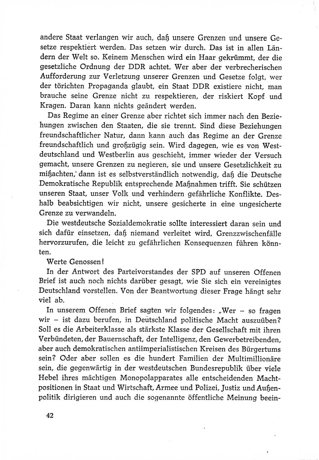Dokumente der Sozialistischen Einheitspartei Deutschlands (SED) [Deutsche Demokratische Republik (DDR)] 1966-1967, Seite 42 (Dok. SED DDR 1966-1967, S. 42)