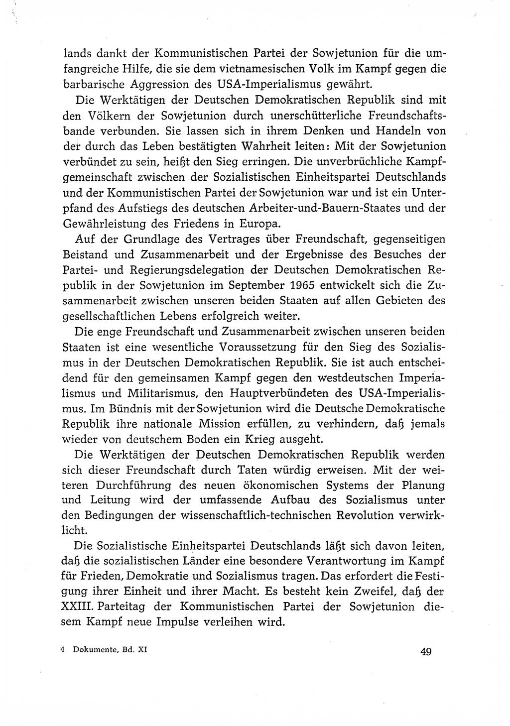 Dokumente der Sozialistischen Einheitspartei Deutschlands (SED) [Deutsche Demokratische Republik (DDR)] 1966-1967, Seite 49 (Dok. SED DDR 1966-1967, S. 49)