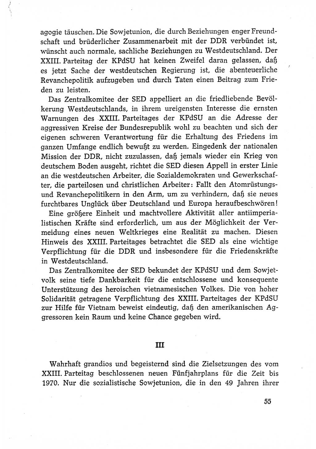 Dokumente der Sozialistischen Einheitspartei Deutschlands (SED) [Deutsche Demokratische Republik (DDR)] 1966-1967, Seite 55 (Dok. SED DDR 1966-1967, S. 55)