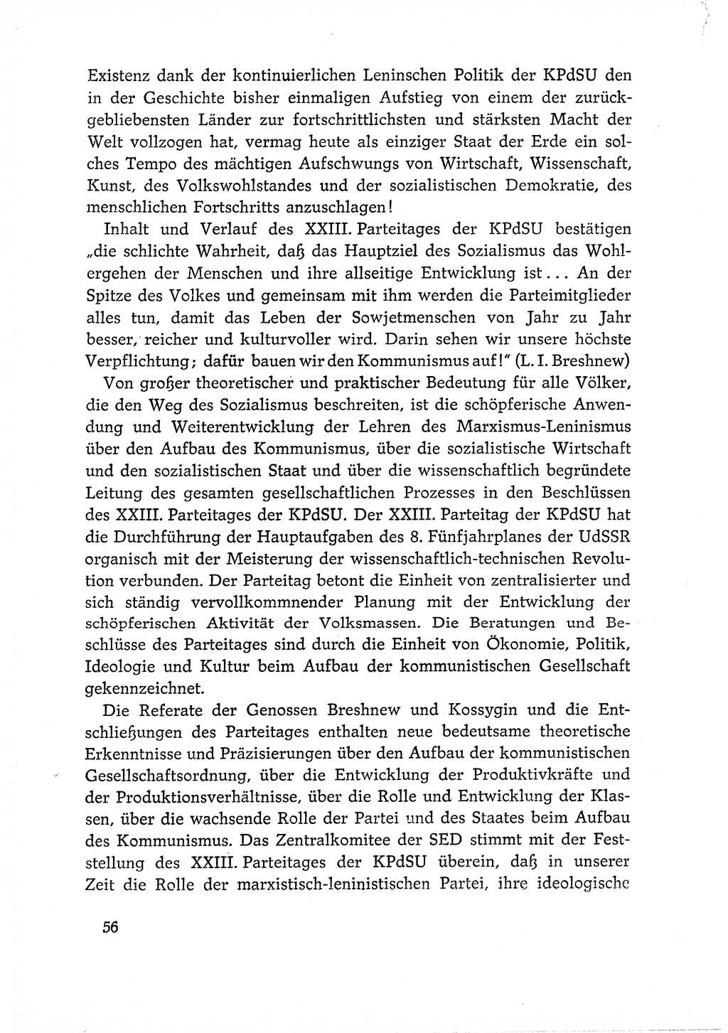 Dokumente der Sozialistischen Einheitspartei Deutschlands (SED) [Deutsche Demokratische Republik (DDR)] 1966-1967, Seite 56 (Dok. SED DDR 1966-1967, S. 56)