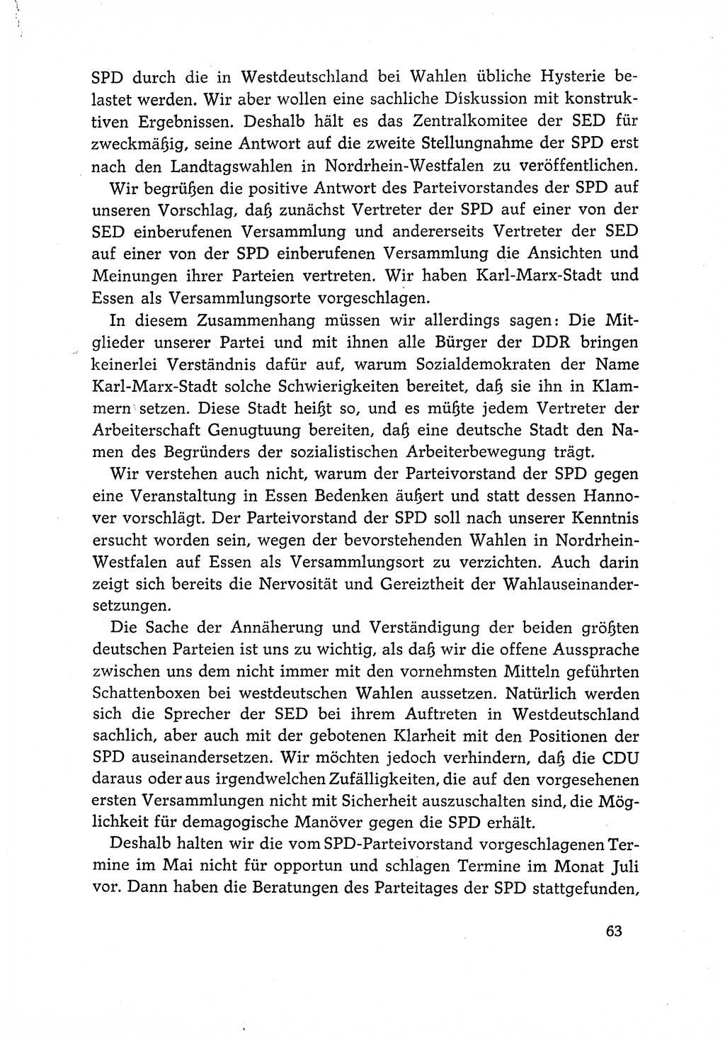 Dokumente der Sozialistischen Einheitspartei Deutschlands (SED) [Deutsche Demokratische Republik (DDR)] 1966-1967, Seite 63 (Dok. SED DDR 1966-1967, S. 63)