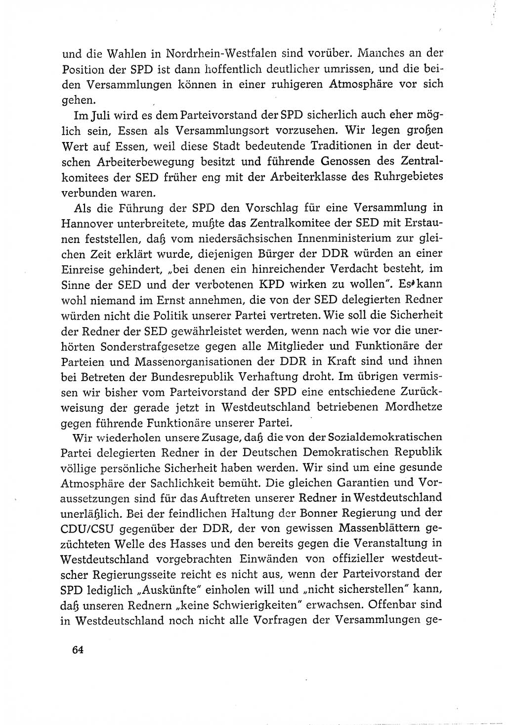 Dokumente der Sozialistischen Einheitspartei Deutschlands (SED) [Deutsche Demokratische Republik (DDR)] 1966-1967, Seite 64 (Dok. SED DDR 1966-1967, S. 64)