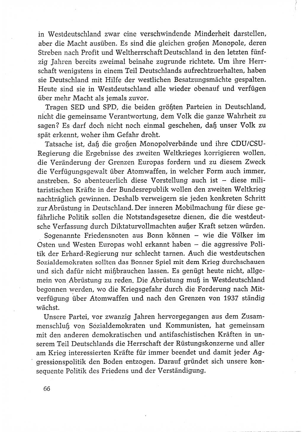 Dokumente der Sozialistischen Einheitspartei Deutschlands (SED) [Deutsche Demokratische Republik (DDR)] 1966-1967, Seite 66 (Dok. SED DDR 1966-1967, S. 66)