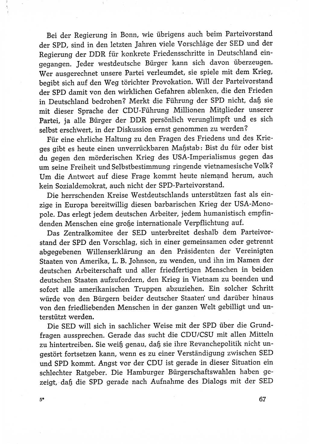 Dokumente der Sozialistischen Einheitspartei Deutschlands (SED) [Deutsche Demokratische Republik (DDR)] 1966-1967, Seite 67 (Dok. SED DDR 1966-1967, S. 67)
