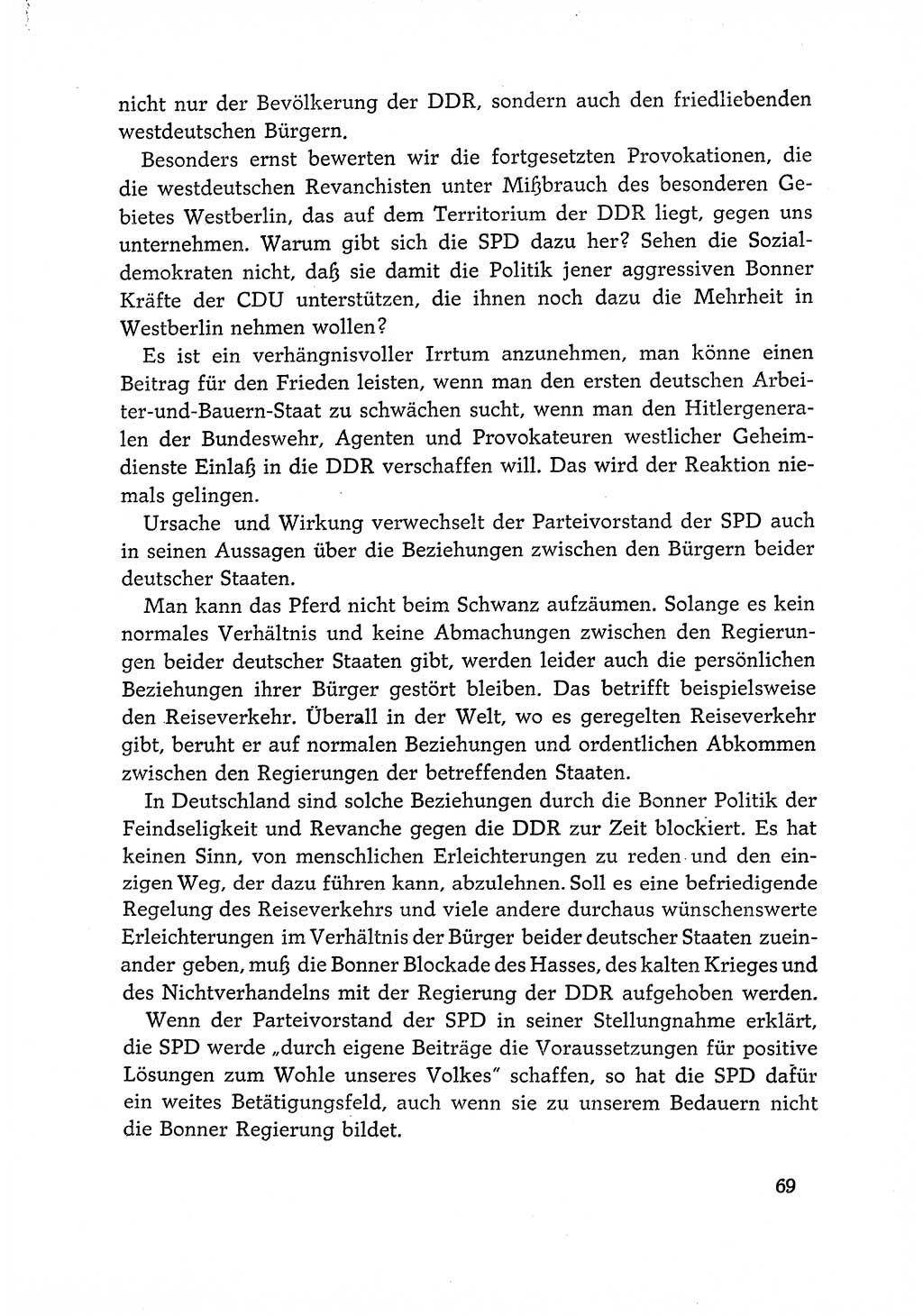 Dokumente der Sozialistischen Einheitspartei Deutschlands (SED) [Deutsche Demokratische Republik (DDR)] 1966-1967, Seite 69 (Dok. SED DDR 1966-1967, S. 69)