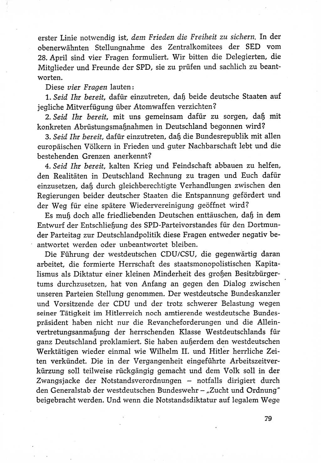 Dokumente der Sozialistischen Einheitspartei Deutschlands (SED) [Deutsche Demokratische Republik (DDR)] 1966-1967, Seite 79 (Dok. SED DDR 1966-1967, S. 79)