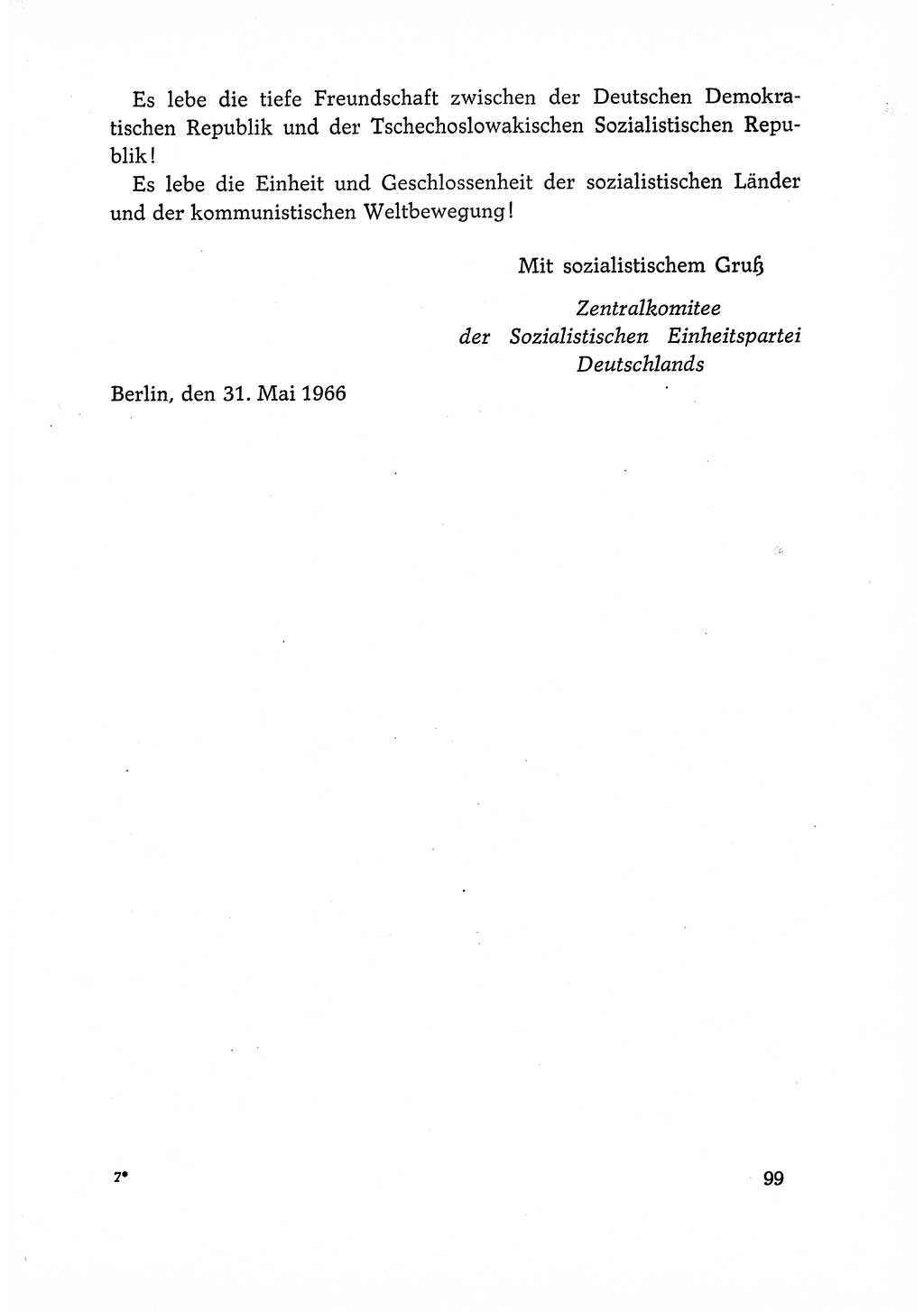 Dokumente der Sozialistischen Einheitspartei Deutschlands (SED) [Deutsche Demokratische Republik (DDR)] 1966-1967, Seite 99 (Dok. SED DDR 1966-1967, S. 99)