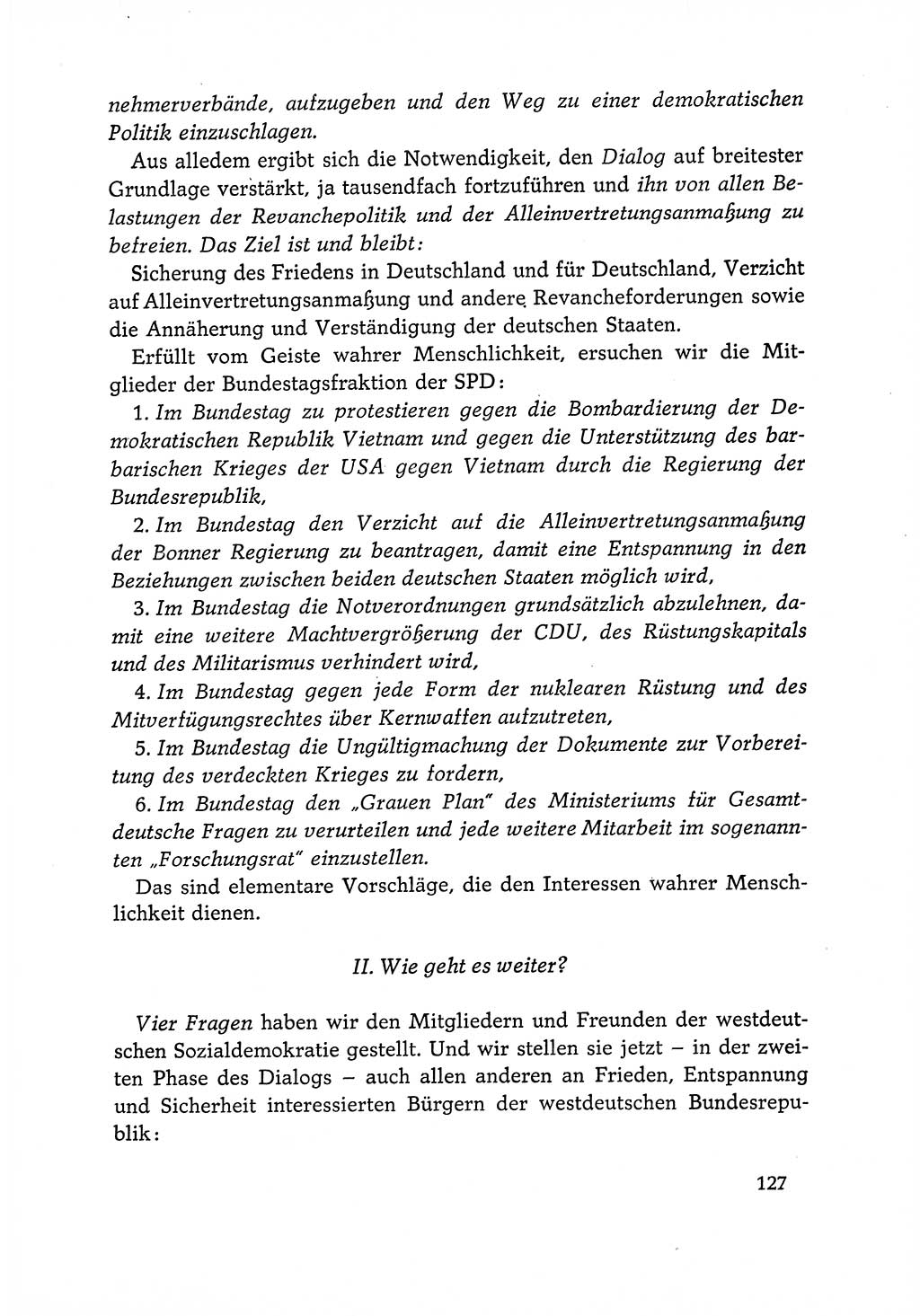 Dokumente der Sozialistischen Einheitspartei Deutschlands (SED) [Deutsche Demokratische Republik (DDR)] 1966-1967, Seite 127 (Dok. SED DDR 1966-1967, S. 127)