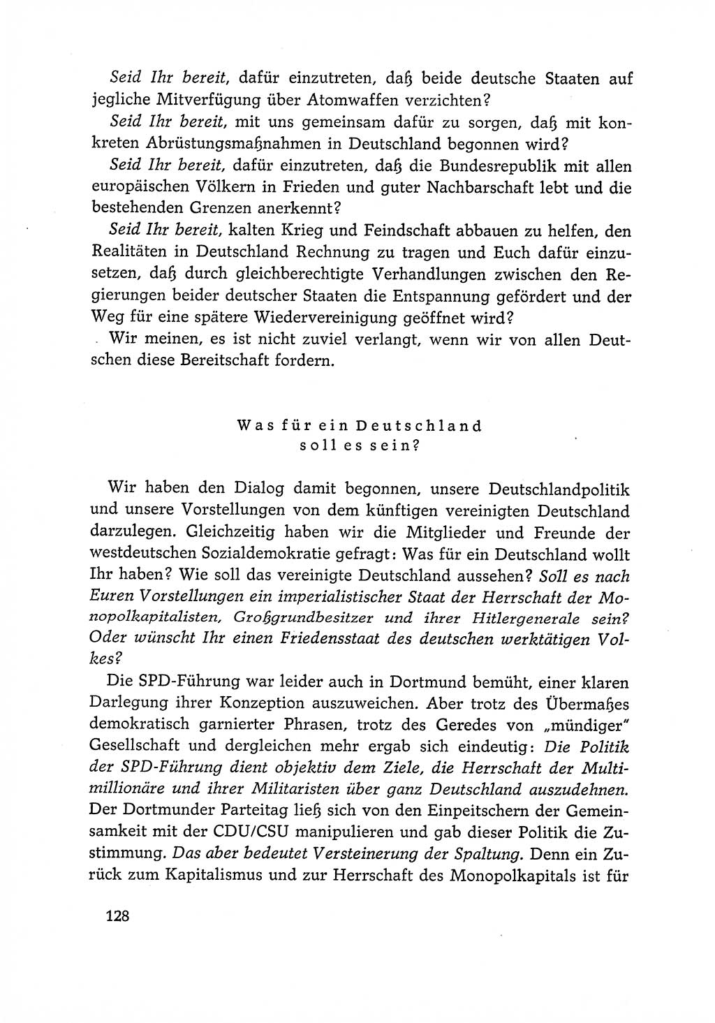 Dokumente der Sozialistischen Einheitspartei Deutschlands (SED) [Deutsche Demokratische Republik (DDR)] 1966-1967, Seite 128 (Dok. SED DDR 1966-1967, S. 128)